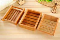 Bamboo Soap Dish | Natural Wooden Soap Holder for Bathroom Organization
