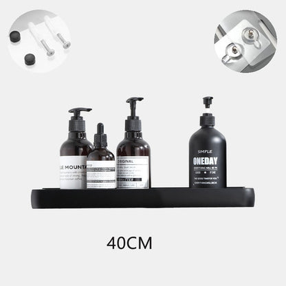 The Drill-Free Bathroom Organizer Shelf & Towel Rack