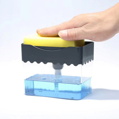 Automatic Soap Dispenser & Sponge Holder for Kitchen Sink