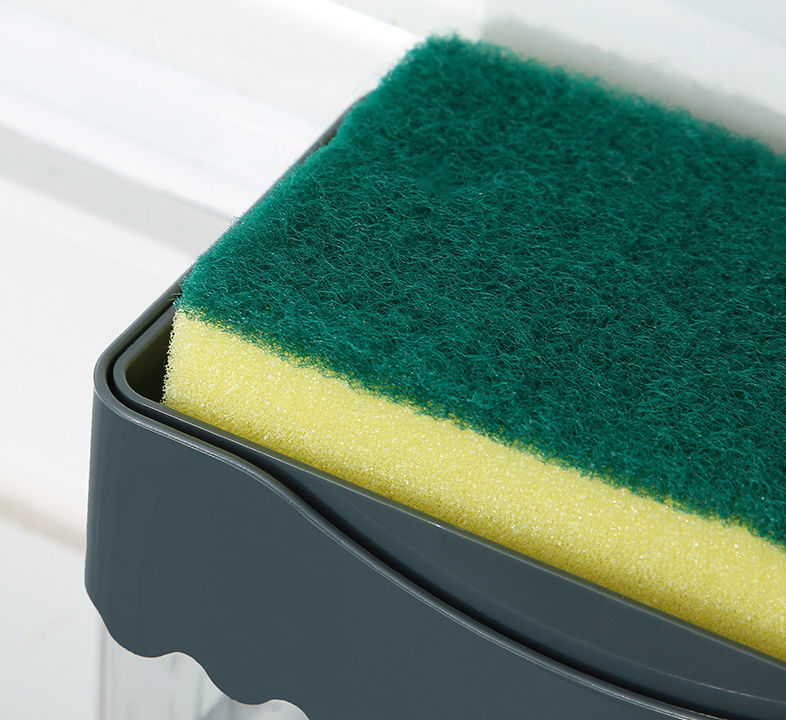 Automatic Soap Dispenser & Sponge Holder for Kitchen Sink