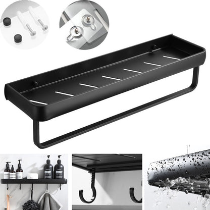 The Drill-Free Bathroom Organizer Shelf & Towel Rack