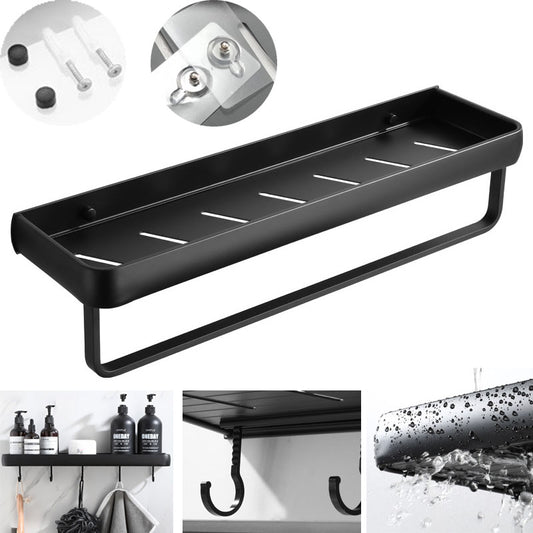 The Drill-Free Bathroom Organizer Shelf & Towel Rack