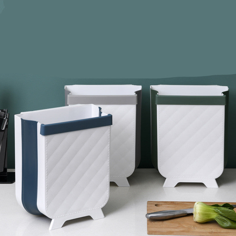 Foldable Wall-Mounted Kitchen Bin | Space-Saving Waste Organizer