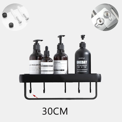 The Drill-Free Bathroom Organizer Shelf & Towel Rack