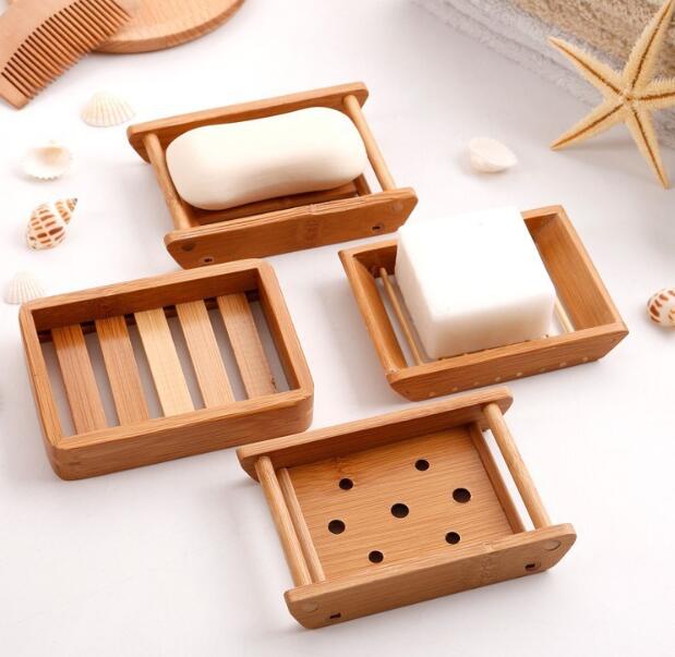 Bamboo Soap Dish | Natural Wooden Soap Holder for Bathroom Organization