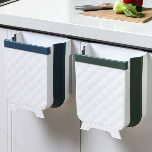 Foldable Wall-Mounted Kitchen Bin | Space-Saving Waste Organizer