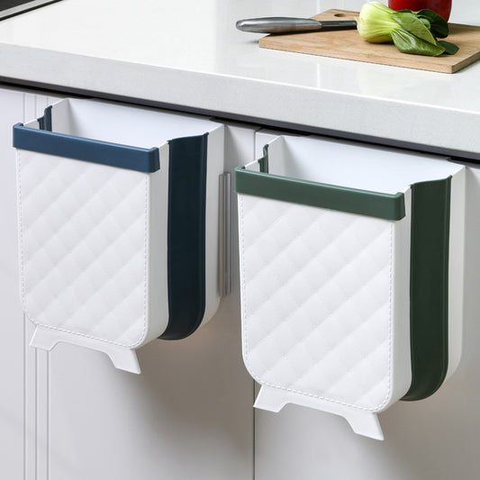 Foldable Wall-Mounted Kitchen Bin | Space-Saving Waste Organizer