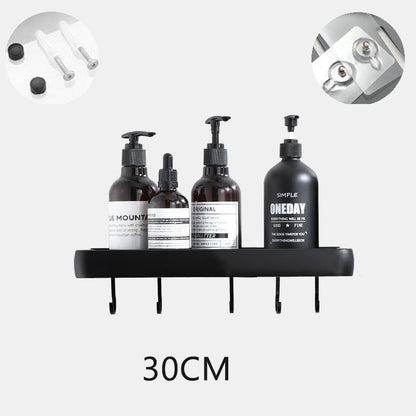 The Drill-Free Bathroom Organizer Shelf & Towel Rack